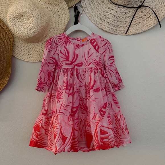 Briton Court Other - Briton Court Ombré Pink Floral Dress, Size 2 Years